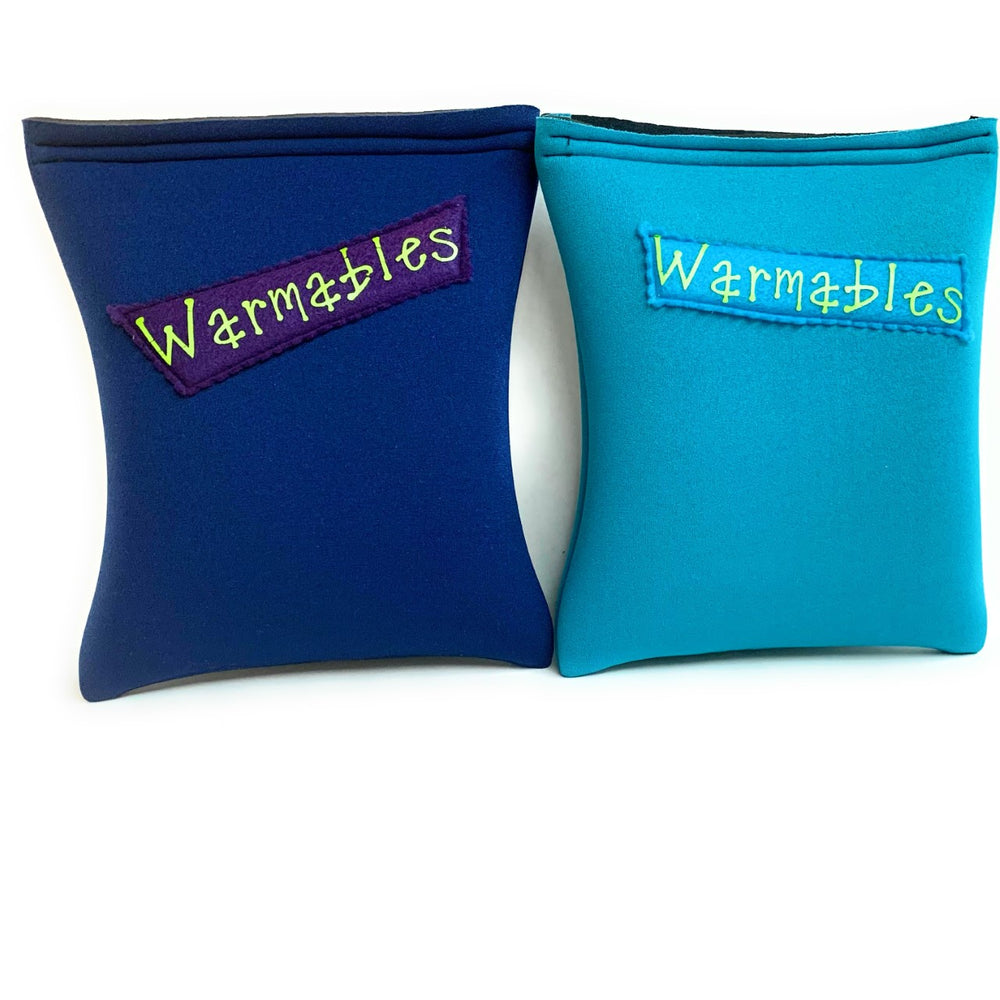 
            
                Load image into Gallery viewer, Warmer Sleeve 2-pack, navy/aqua
            
        